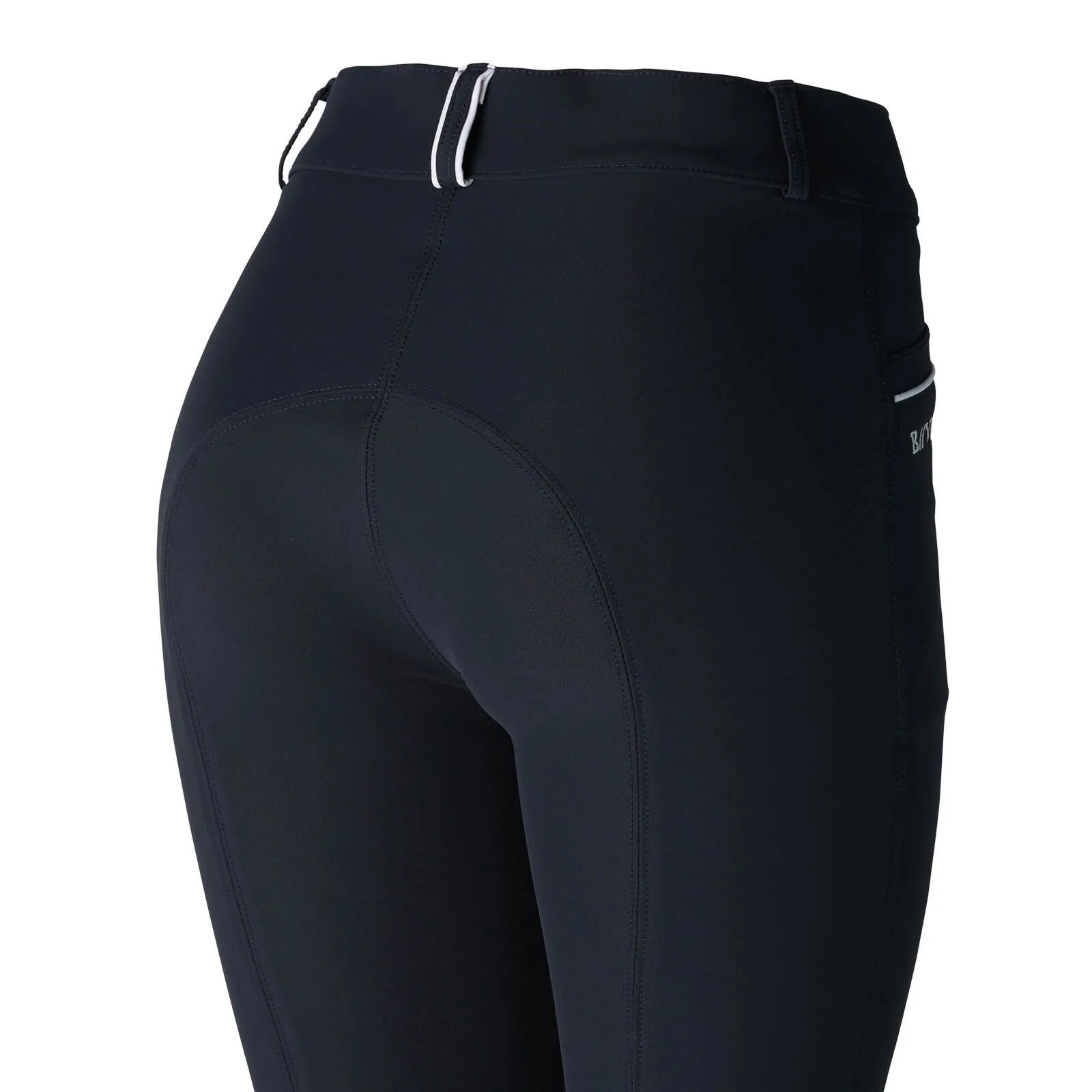 B Vertigo Patricia Pantaloni da equitazione a vita alta con toppa in silicone al ginocchio da donna
