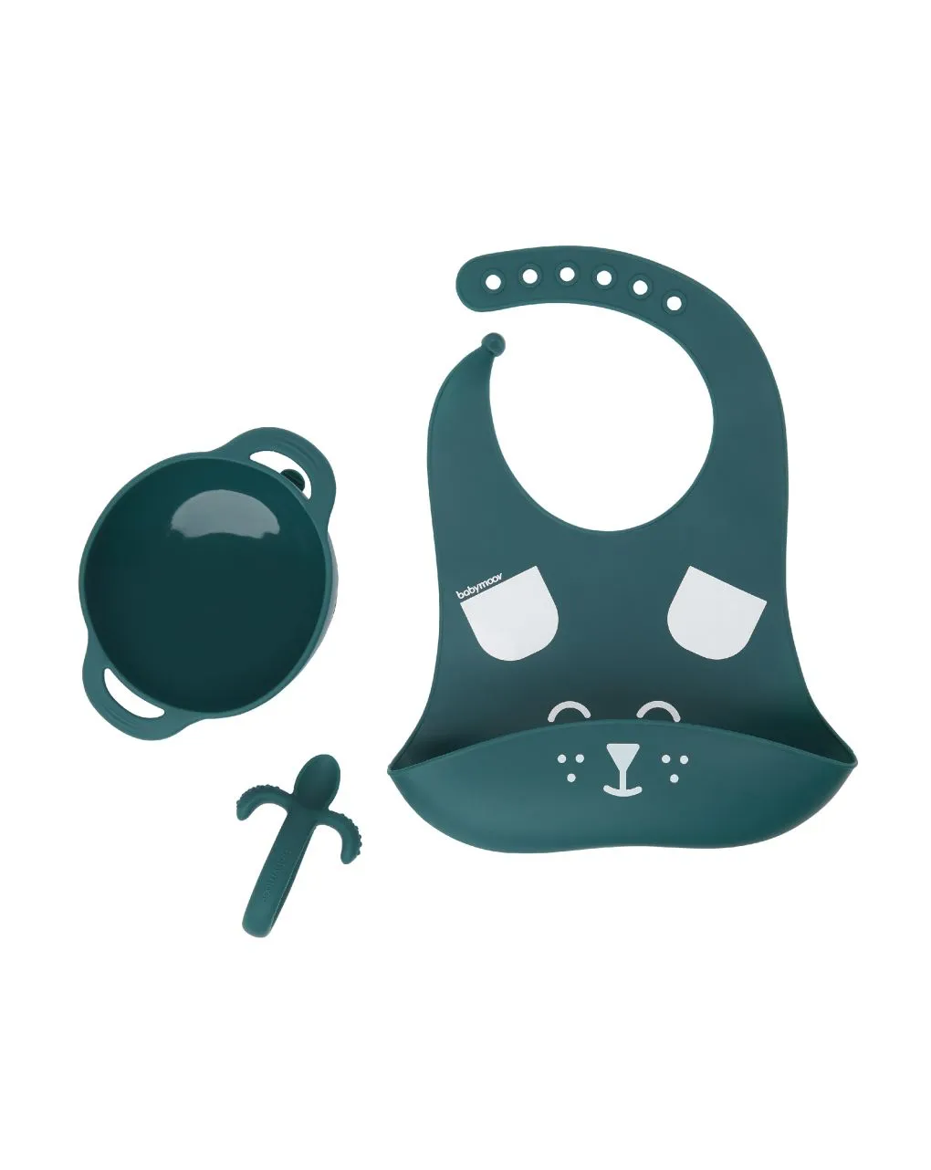             Babymoov set pappa 6-12 mesi 3 pezzi first'isy cane blu        