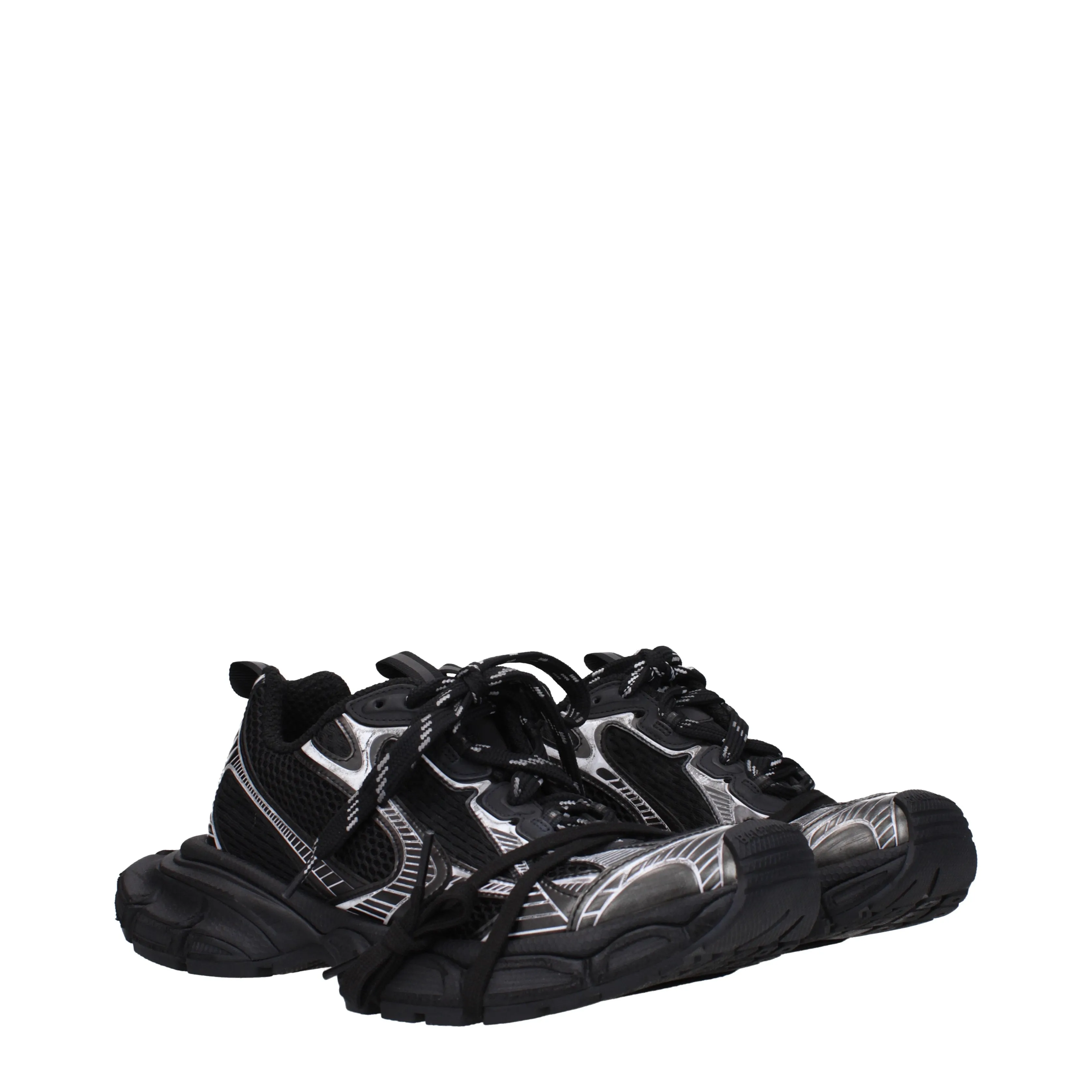 Balenciaga Sneakers 3xl Uomo Tessuto Nero/Bianco