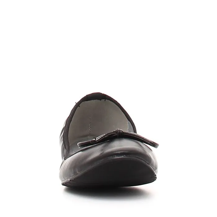 BALLERINA ECO PELLE NERO NERO