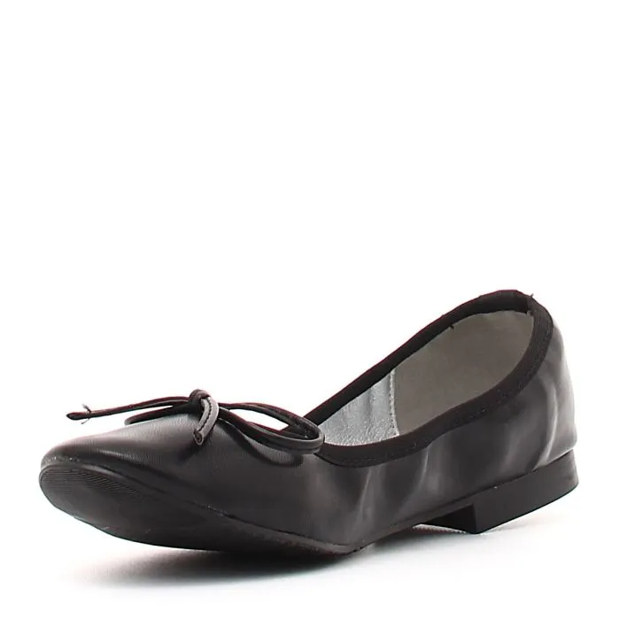 BALLERINA ECO PELLE NERO NERO