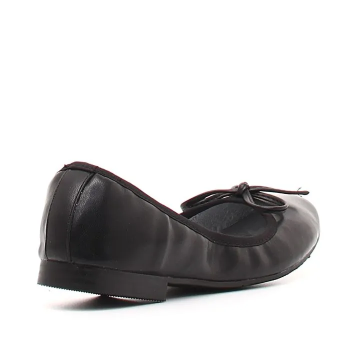 BALLERINA ECO PELLE NERO NERO