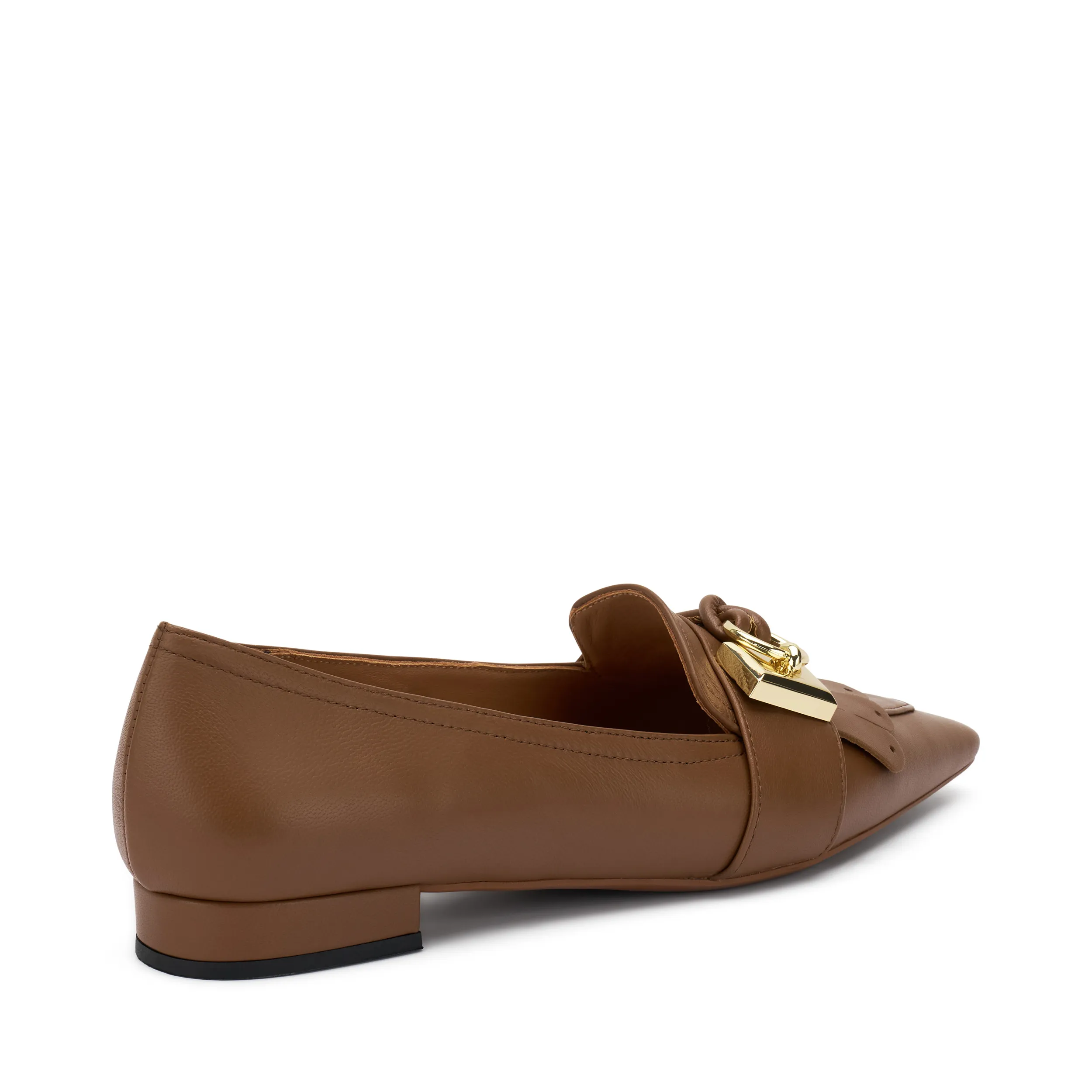 Ballerine a punta con maxi-frangia