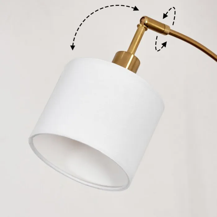 Bassagoda Lampada da terra Ottone, Nero, 3-Luci