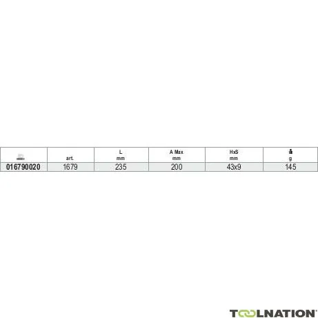 Beta 016790020 1679-Passatore universale con rullo 235 mm