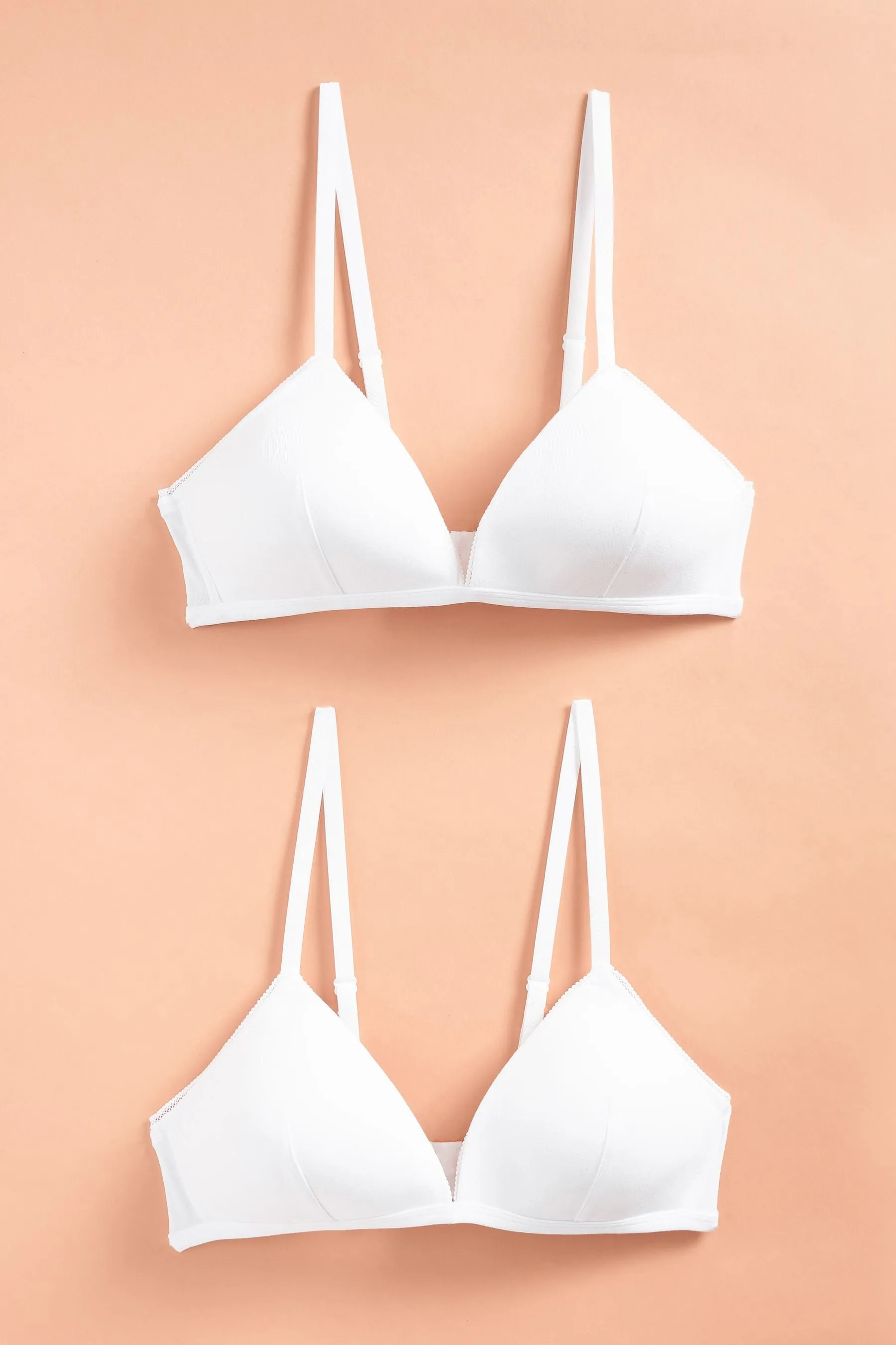 Bianco  - Confezione da 2 reggiseni 