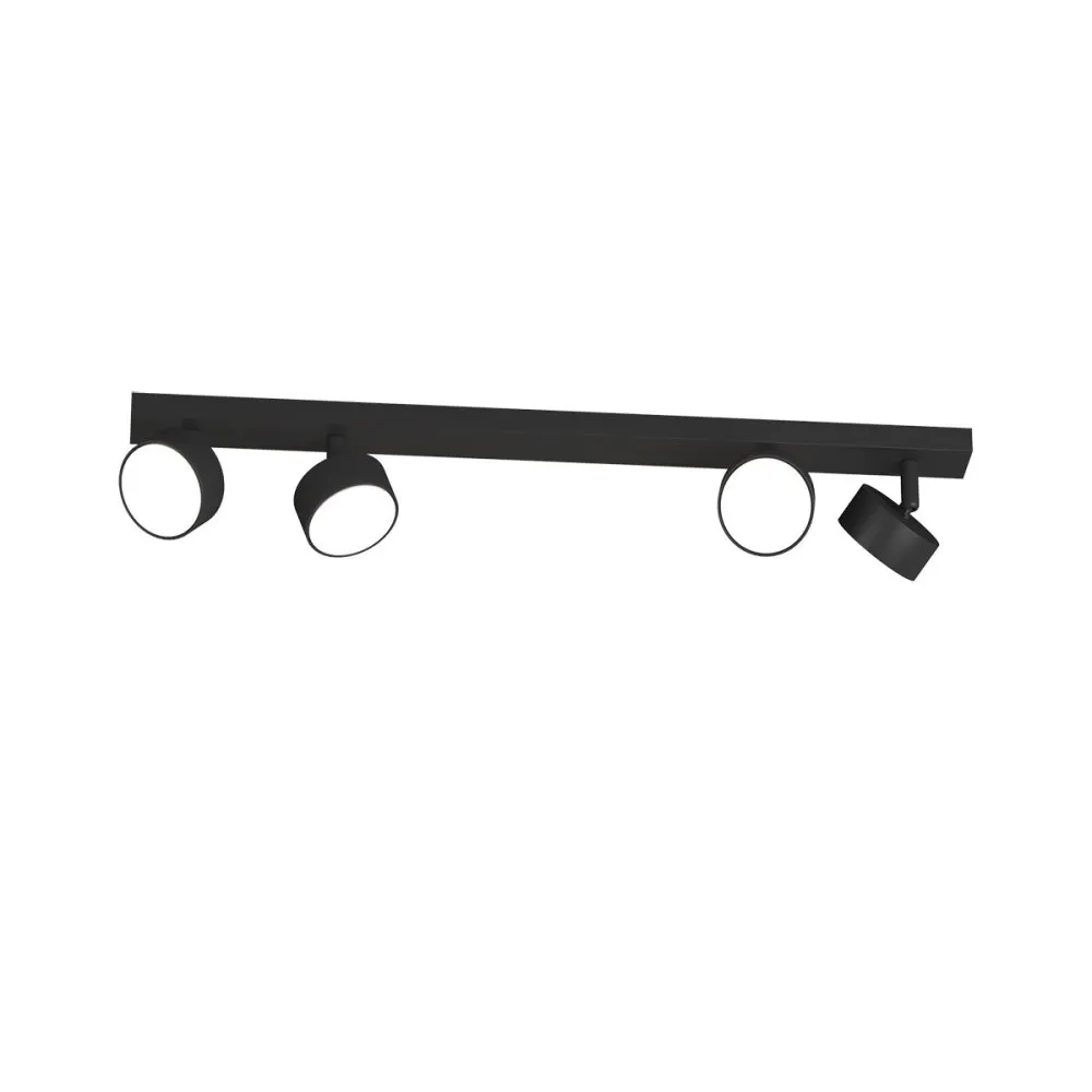 Binario Top Light EDRA 1210 4 NE GX53 LED lampada soffitto parete moderna faretti orientabili