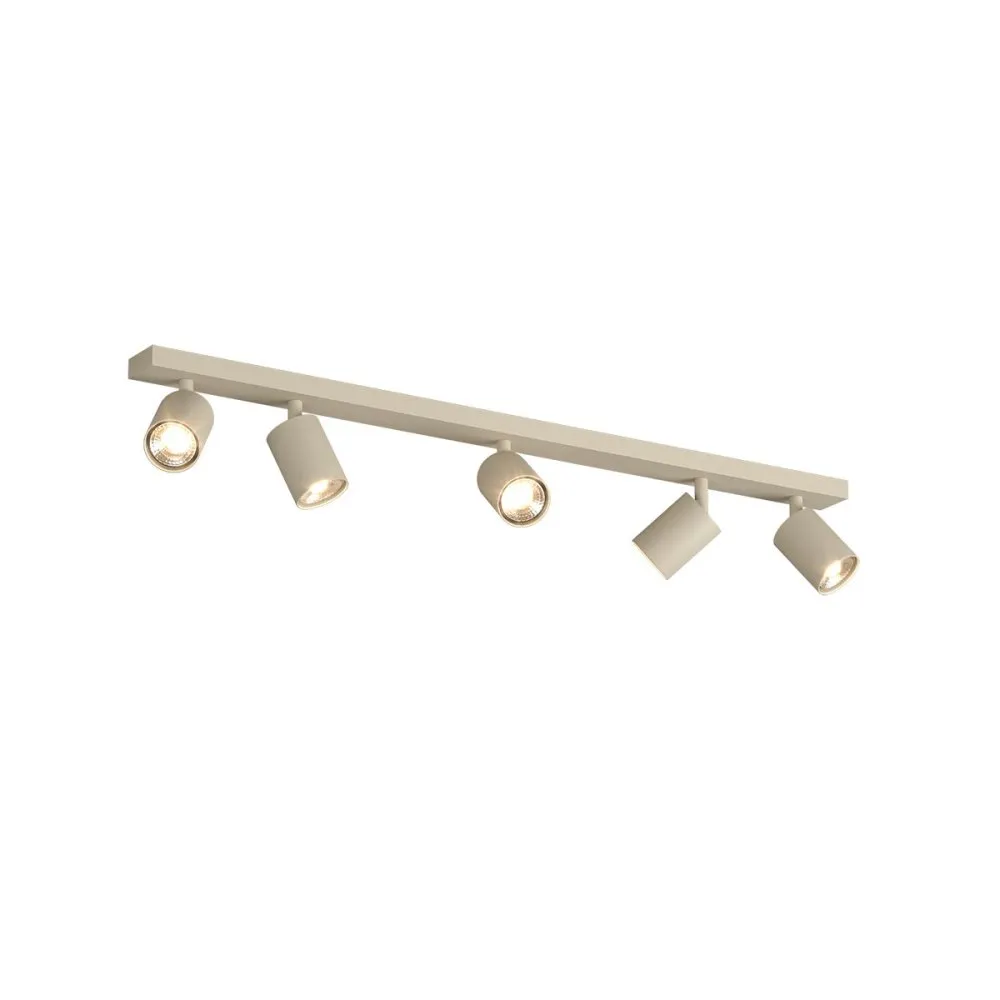 Binario Top Light KORA 1208 5 SA GU10 LED lampada soffitto parete moderna faretti orientabili