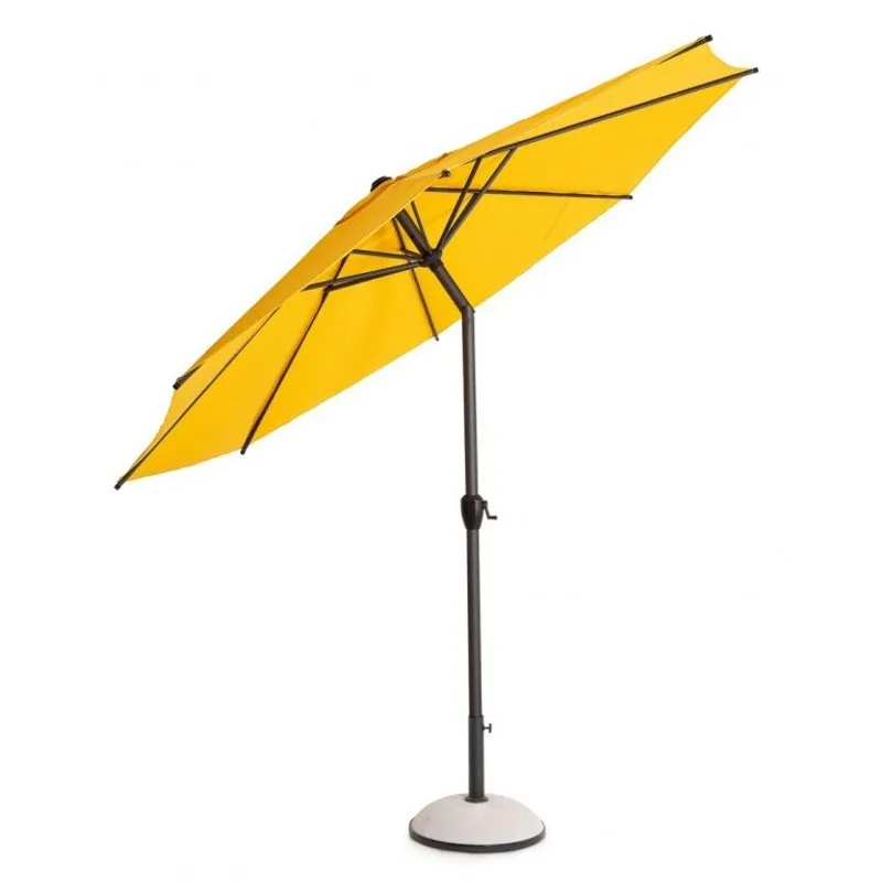 Bizzotto outdoor Ombrellone Rio con snodo 3m antracite/mimosa