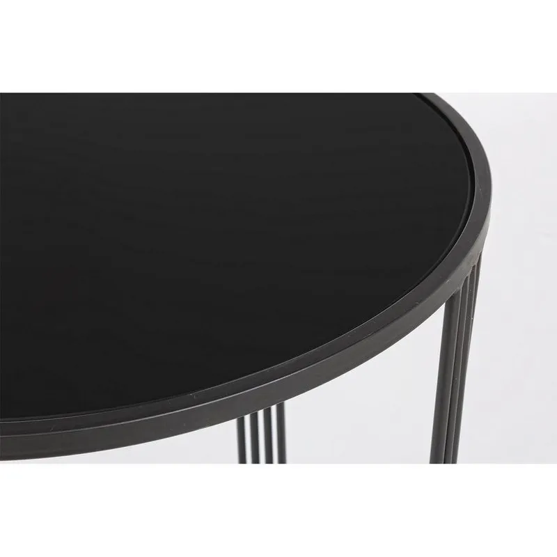 Bizzotto Set 2 tavolini Afef oro/nero