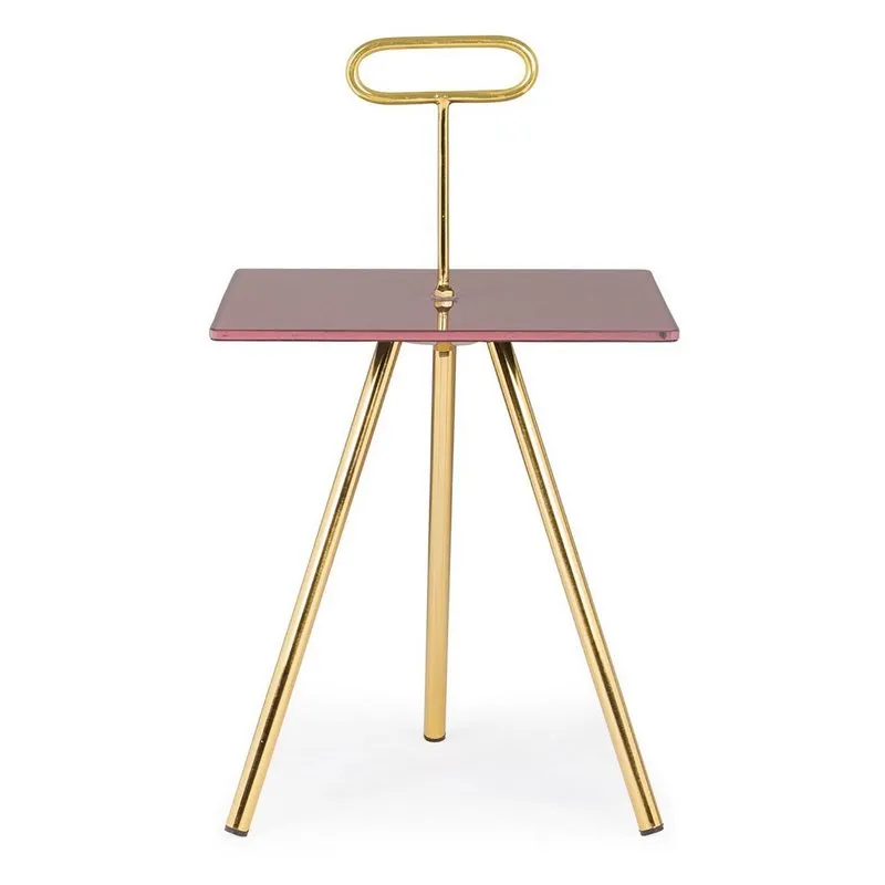 Bizzotto Tavolino Inesh orchid quadrato 35x35, multicolore