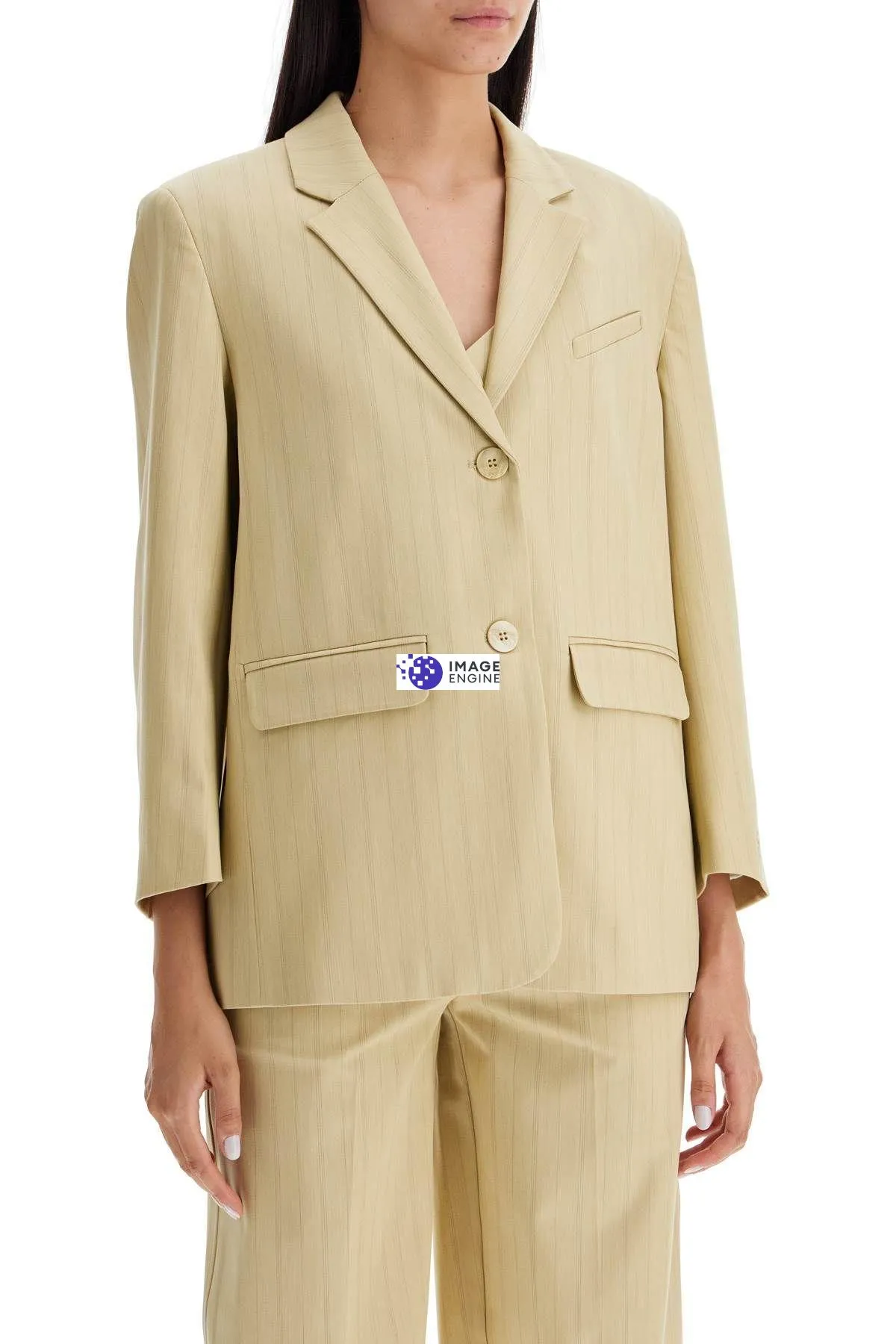 Blazer boxy a righe