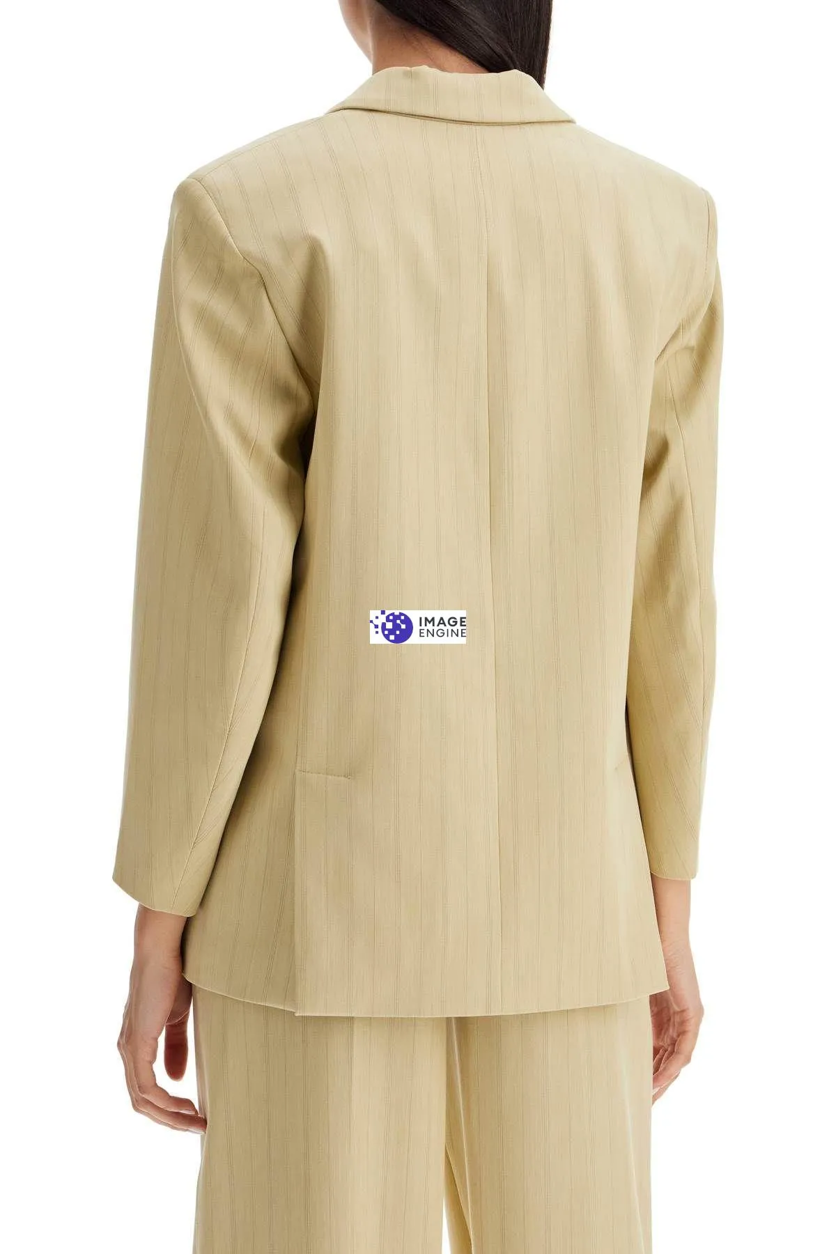 Blazer boxy a righe