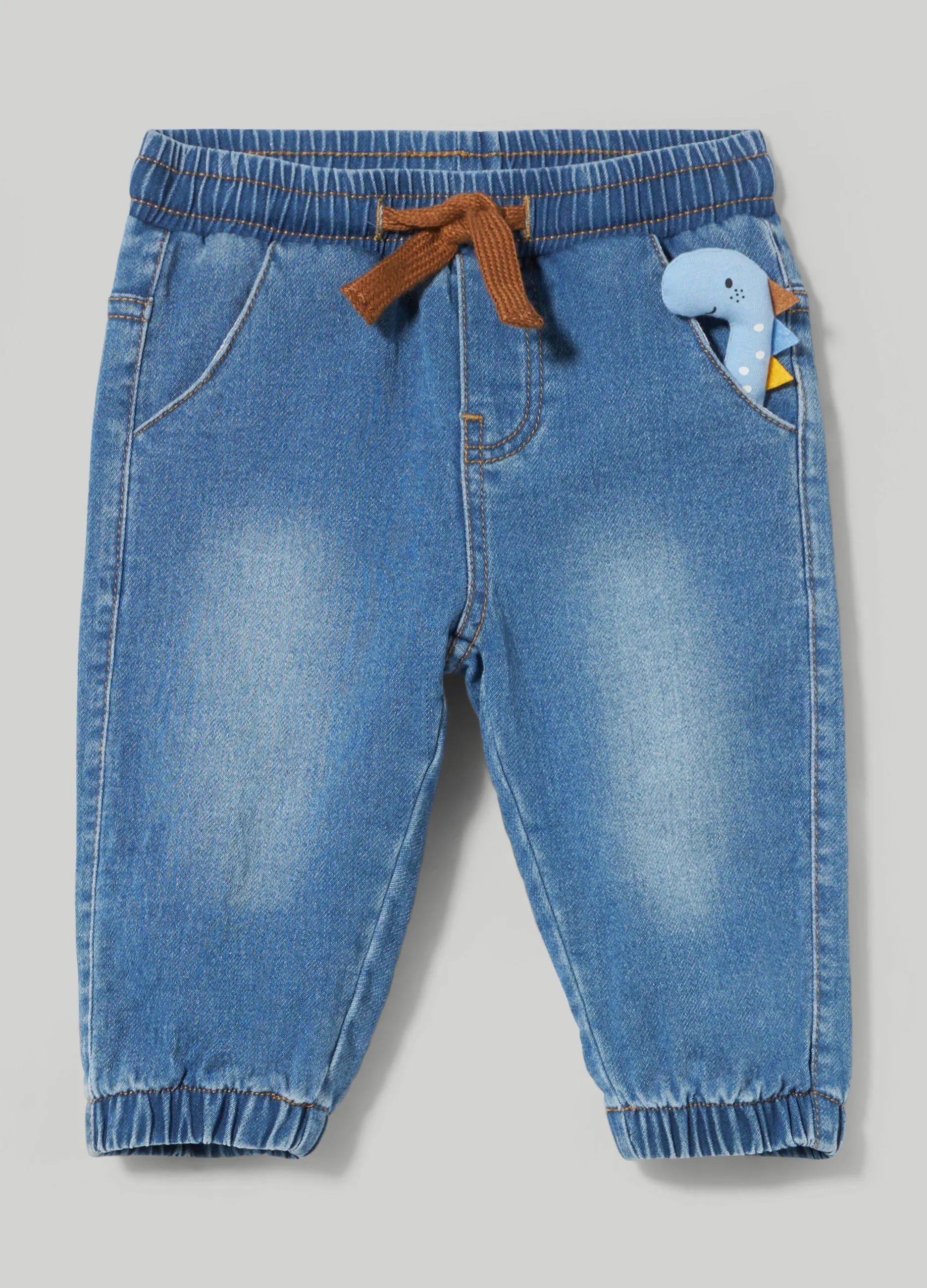 BLUKIDS  Pantaloni in denim di felpa neonato