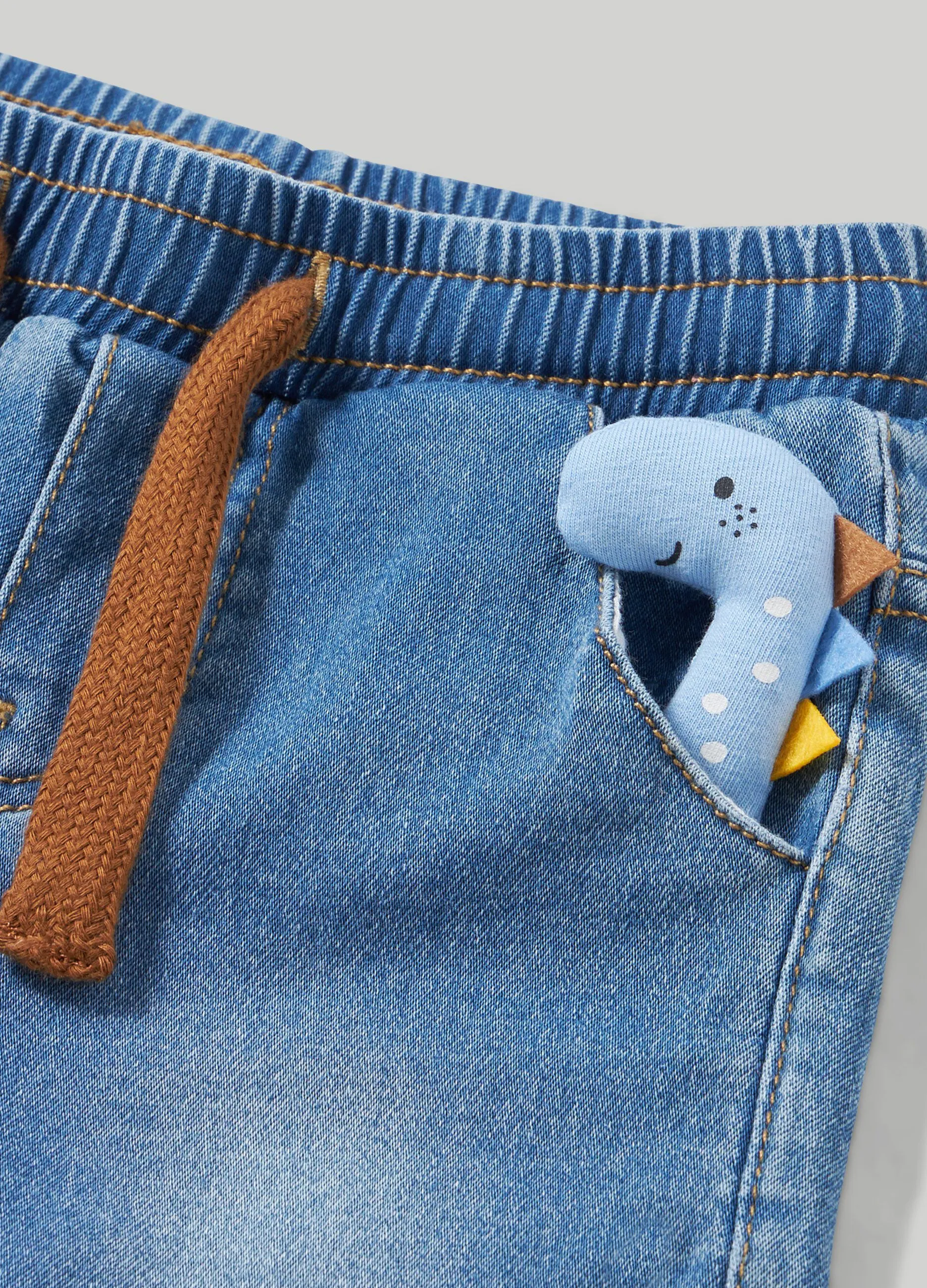 BLUKIDS  Pantaloni in denim di felpa neonato