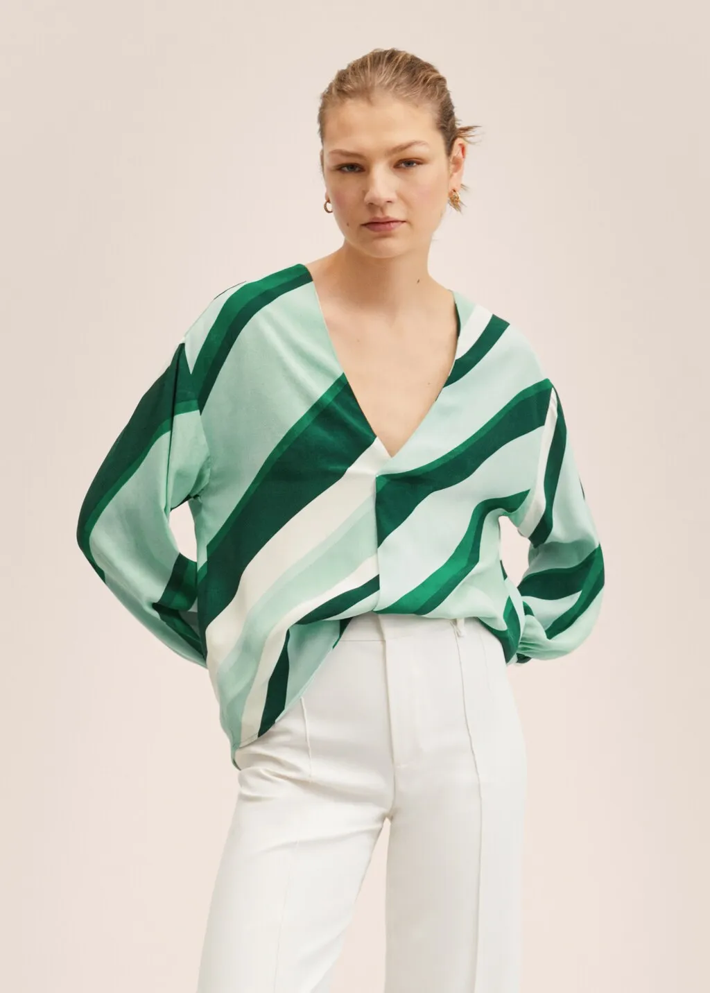 Blusa oversize stampata