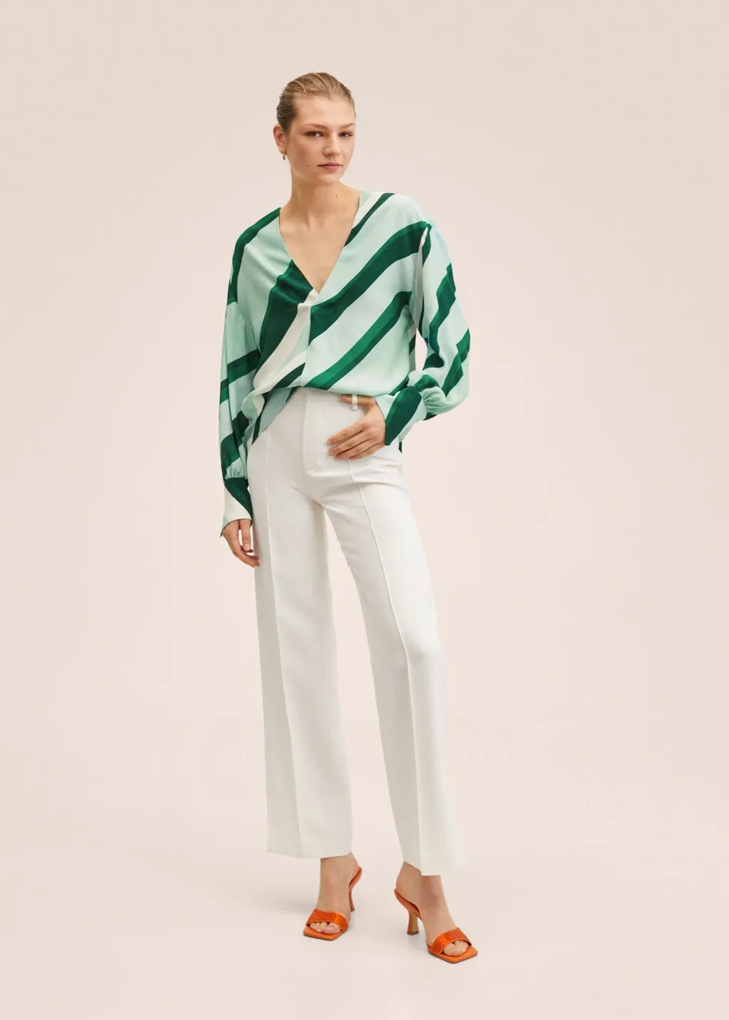 Blusa oversize stampata