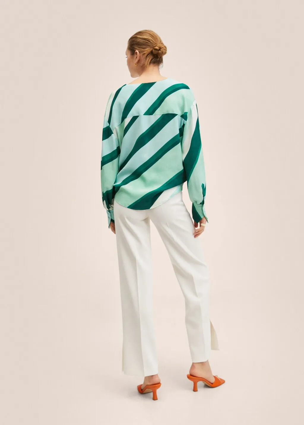 Blusa oversize stampata