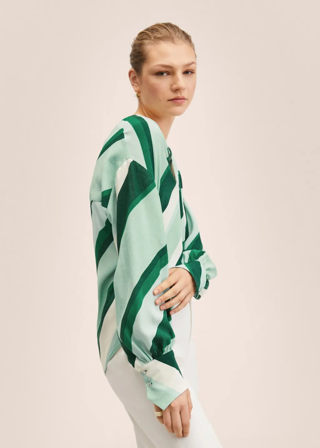 Blusa oversize stampata