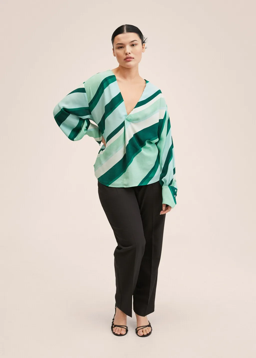 Blusa oversize stampata