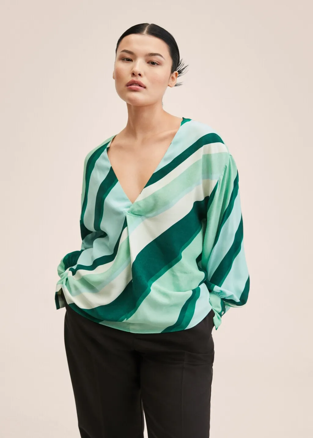 Blusa oversize stampata