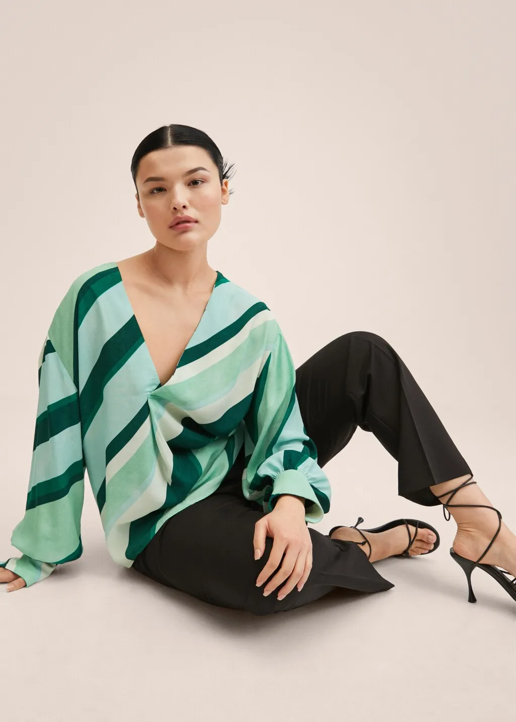 Blusa oversize stampata