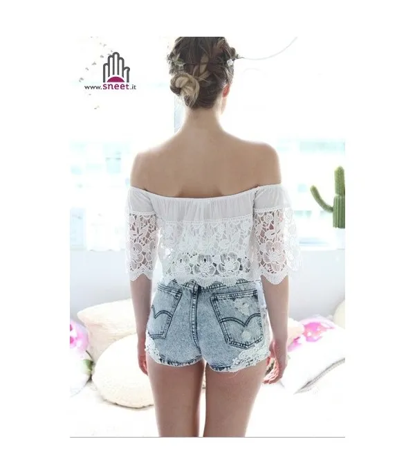 Blusa pizzo Haria - Dream Shop