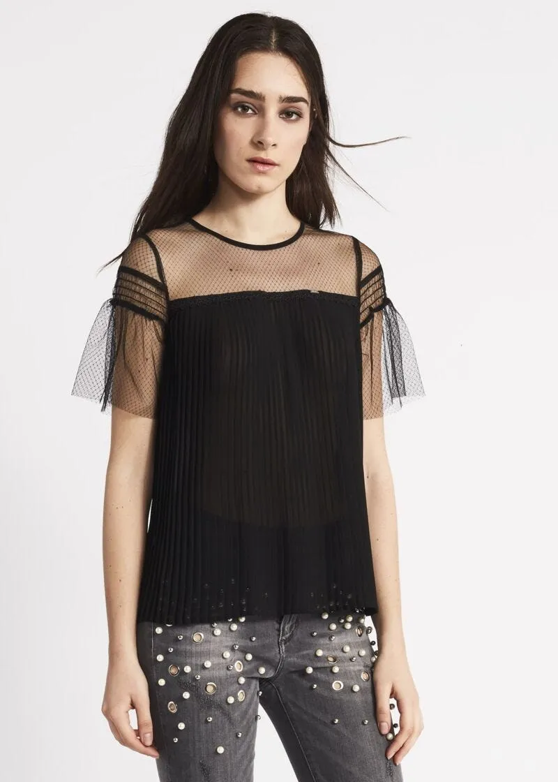 Blusa plissé