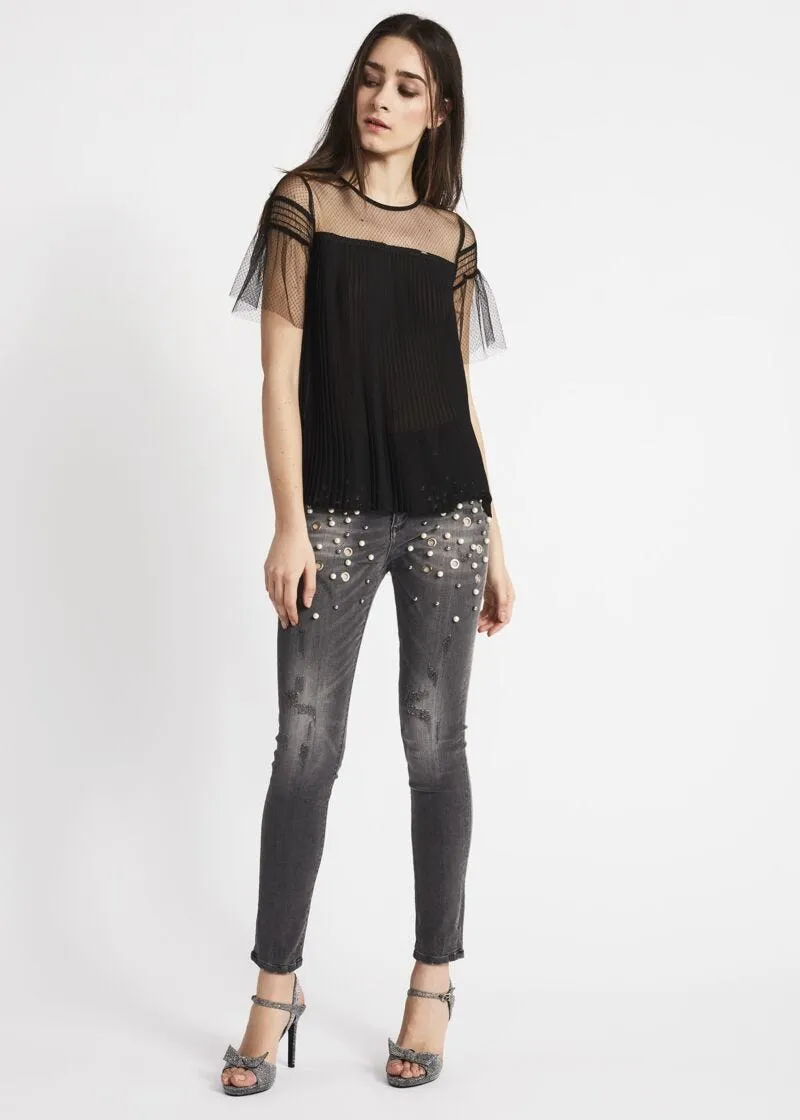 Blusa plissé