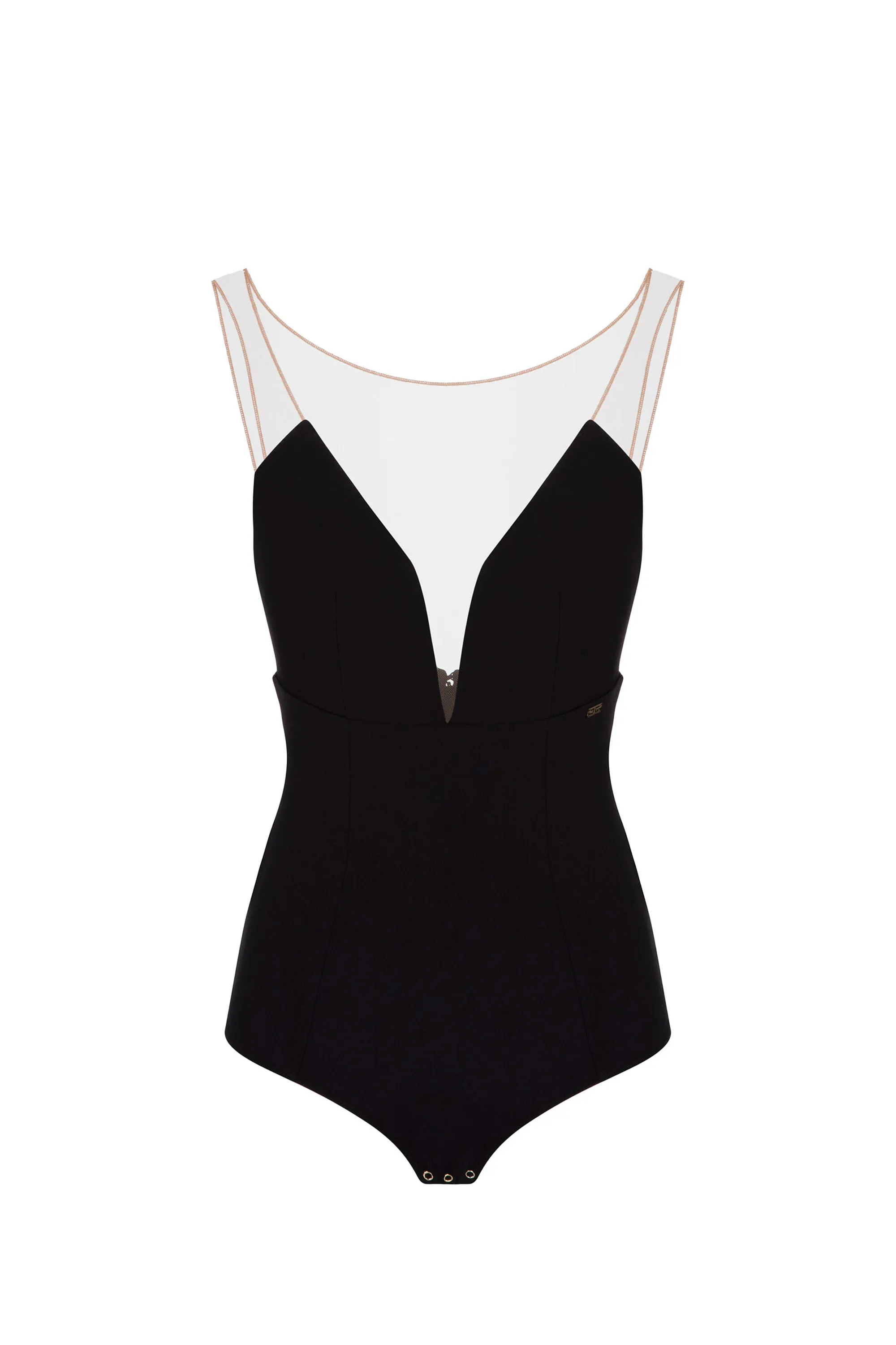 Body in jersey con tulle