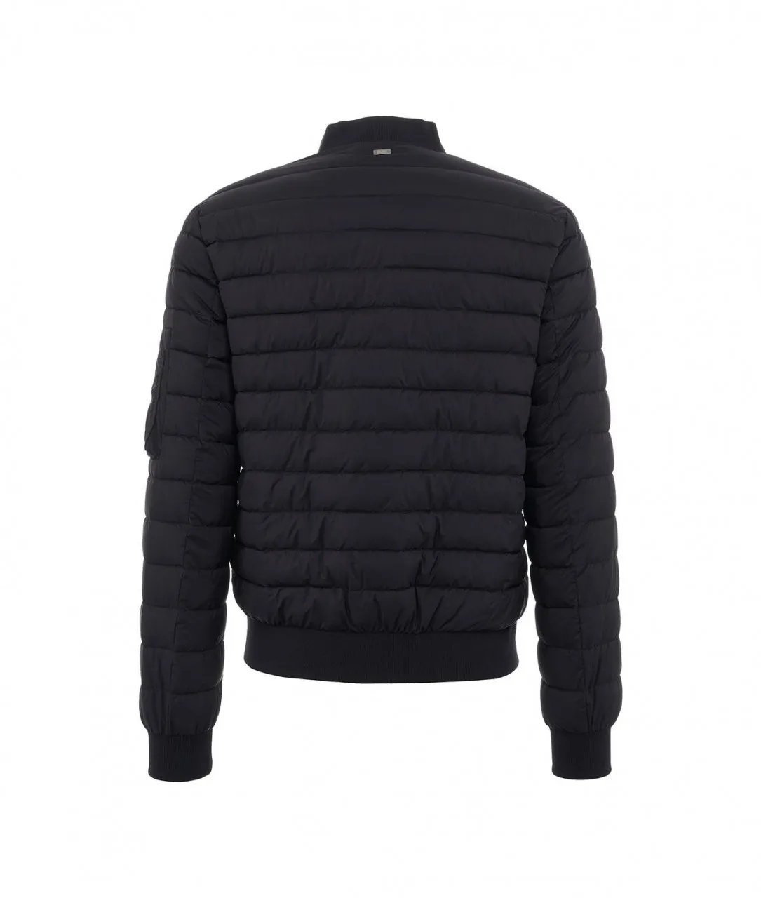 Bomber in Eco Daune Schwarz Schwarz
