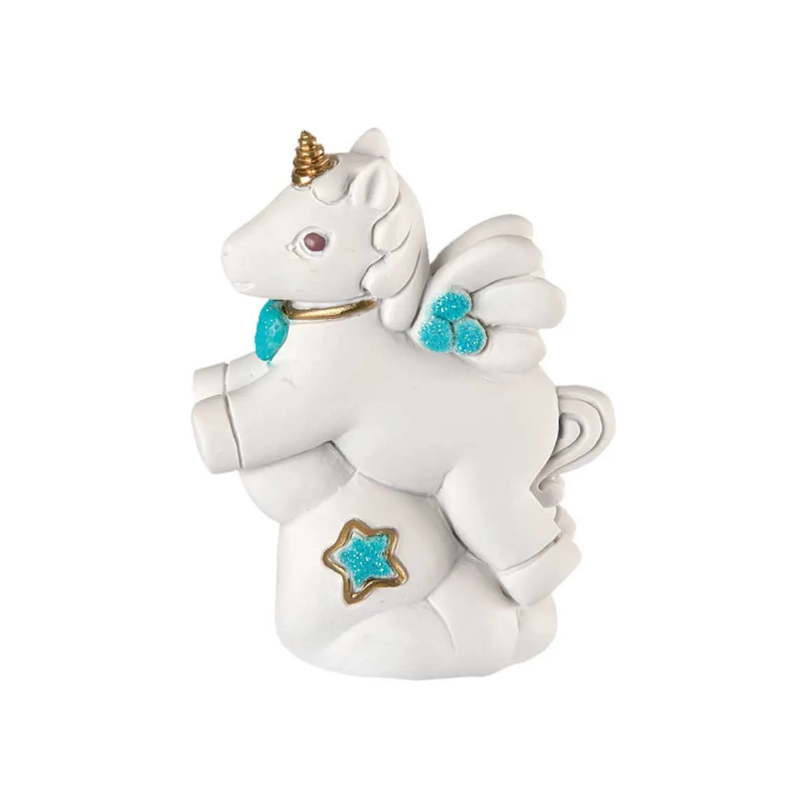 Bongelli Preziosi  Bomboniera Battesimo - Scultura con Unicorno Celeste