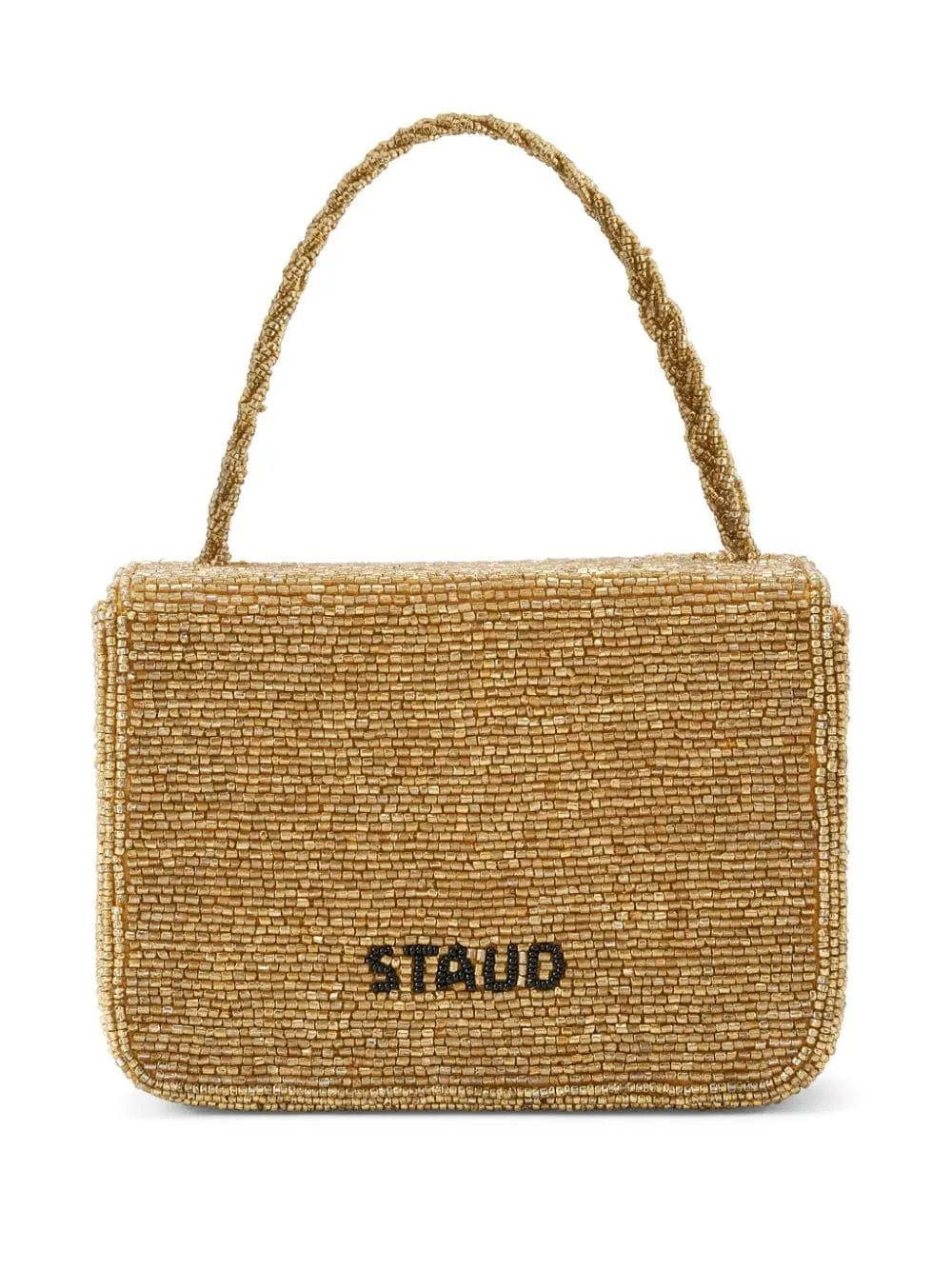 Borsa a mano Carmen con perline in oro - donna