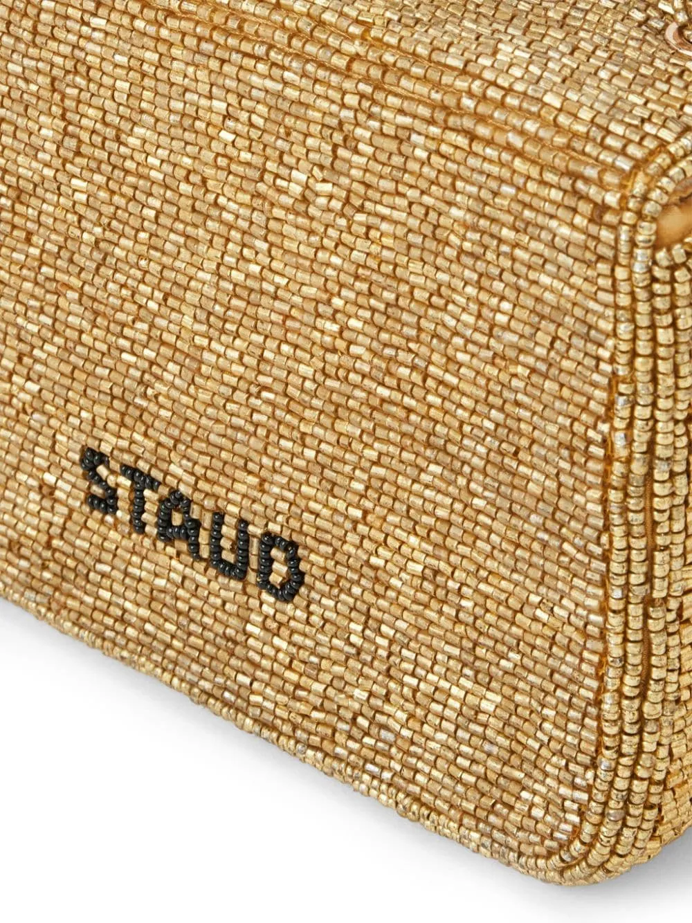 Borsa a mano Carmen con perline in oro - donna