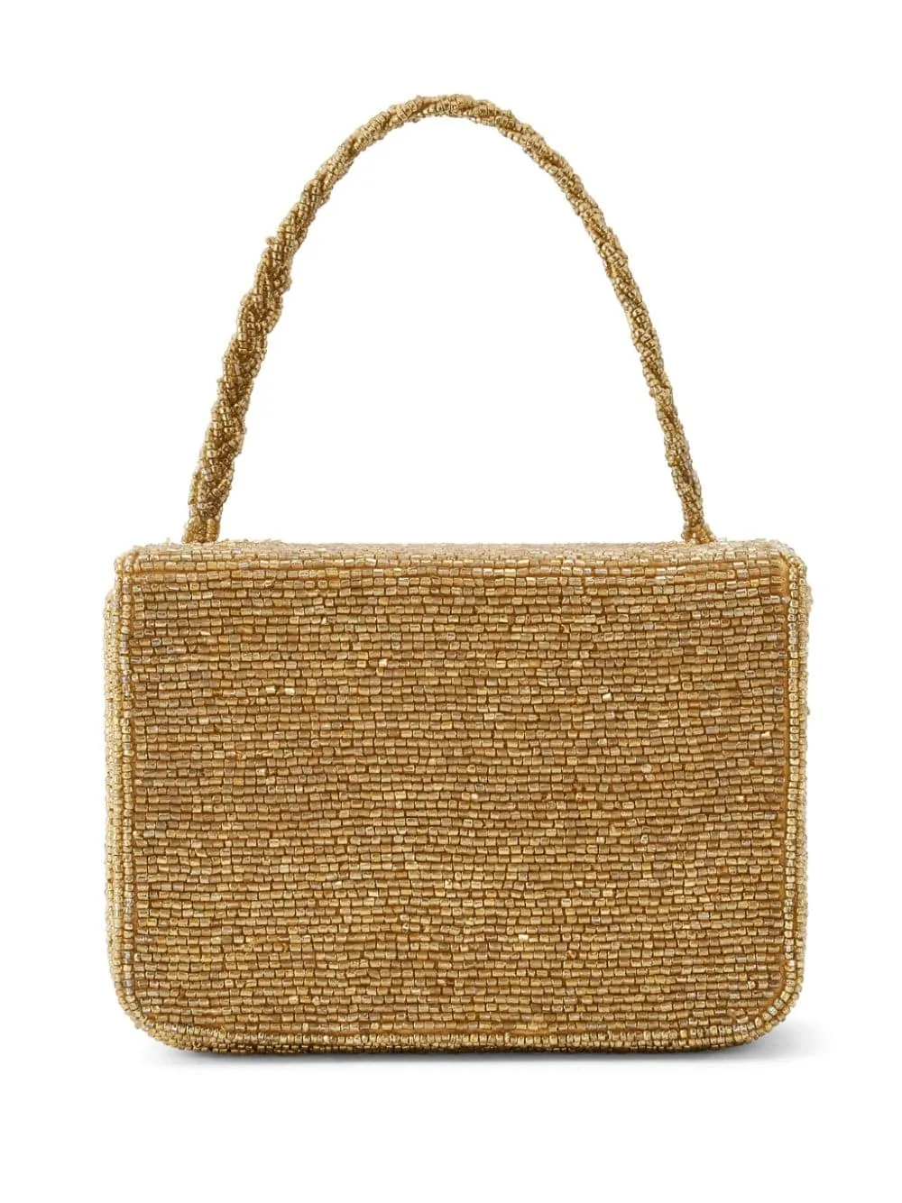 Borsa a mano Carmen con perline in oro - donna