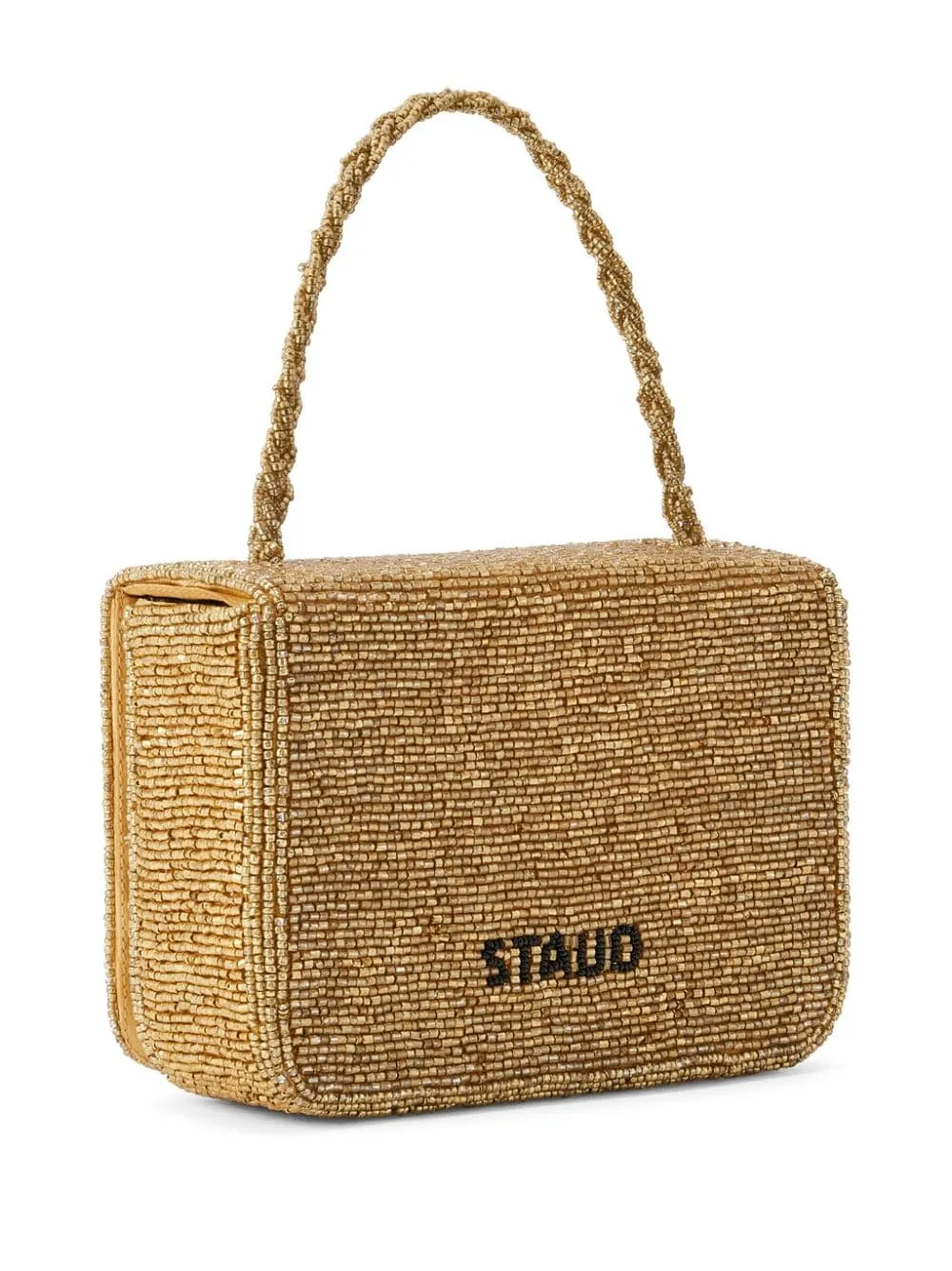 Borsa a mano Carmen con perline in oro - donna