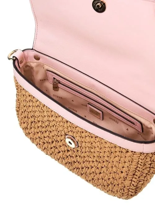 Borsa a mano siria paglia guess