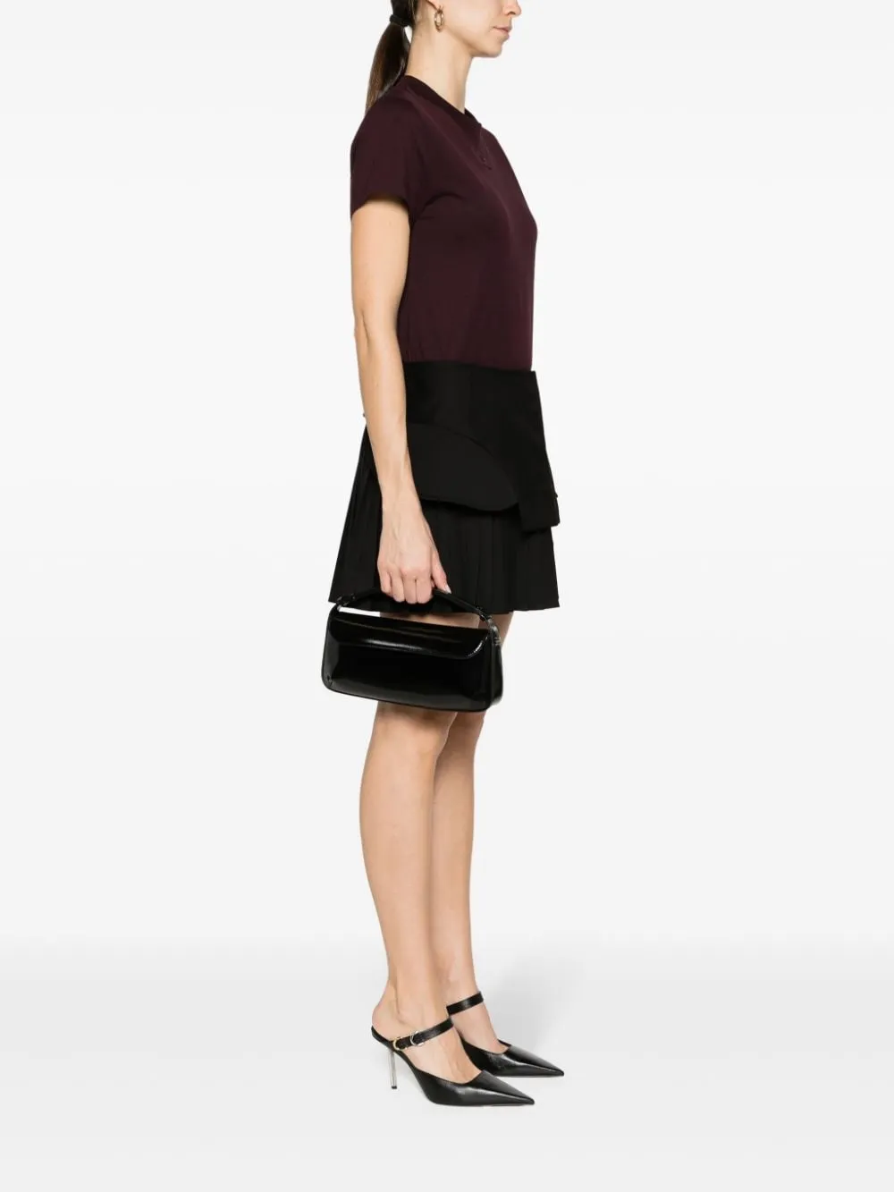 Borsa a mano Sleek in nero - donna