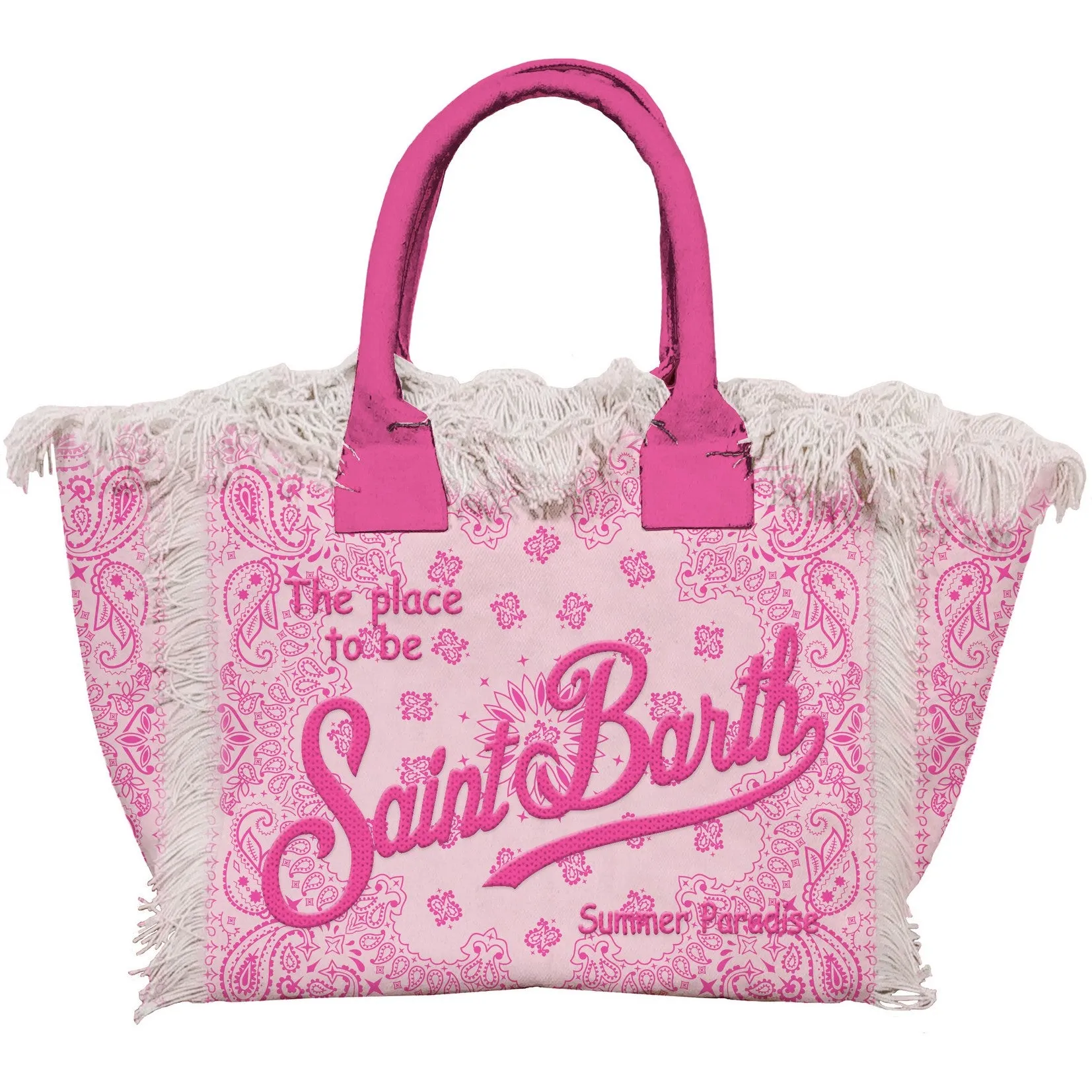 Borsa a Spalla Vanity in Canvas / Rosa