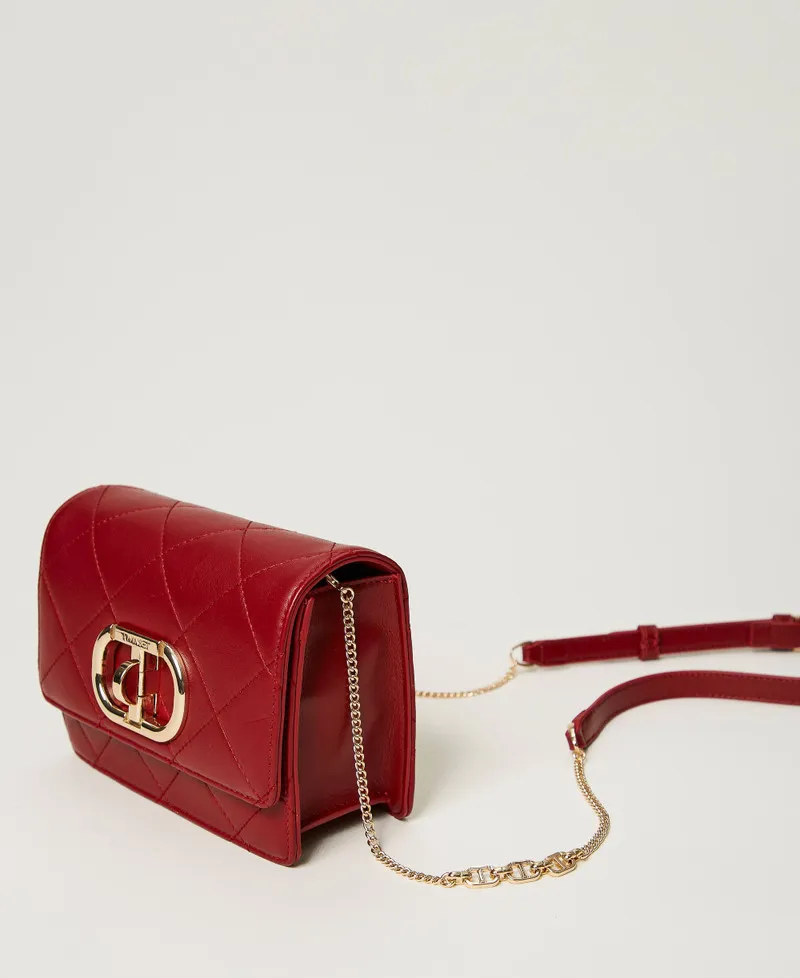 Borsa a tracolla con chiusura Oval T
