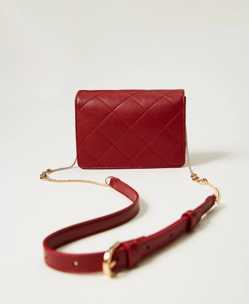 Borsa a tracolla con chiusura Oval T
