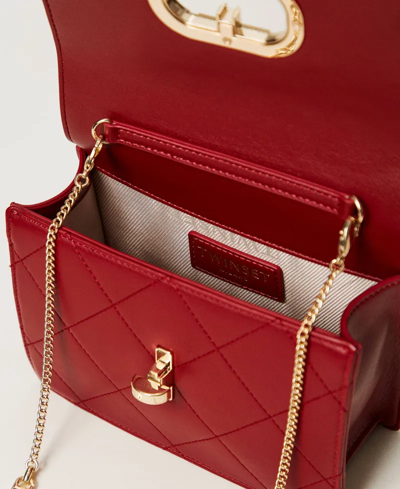 Borsa a tracolla con chiusura Oval T