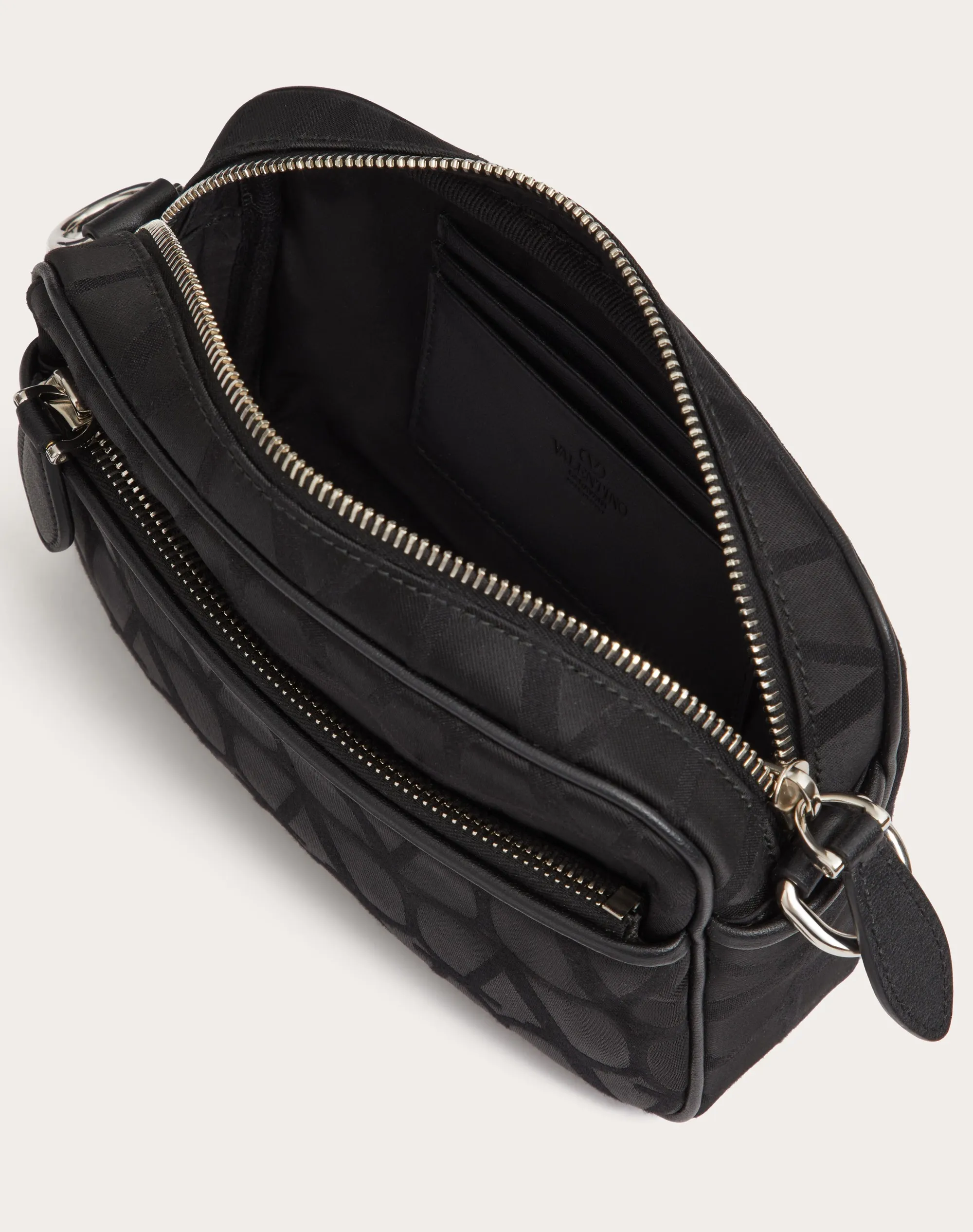 BORSA A TRACOLLA TOILE ICONOGRAPHE IN TESSUTO TECNICO CON DETTAGLI IN PELLE