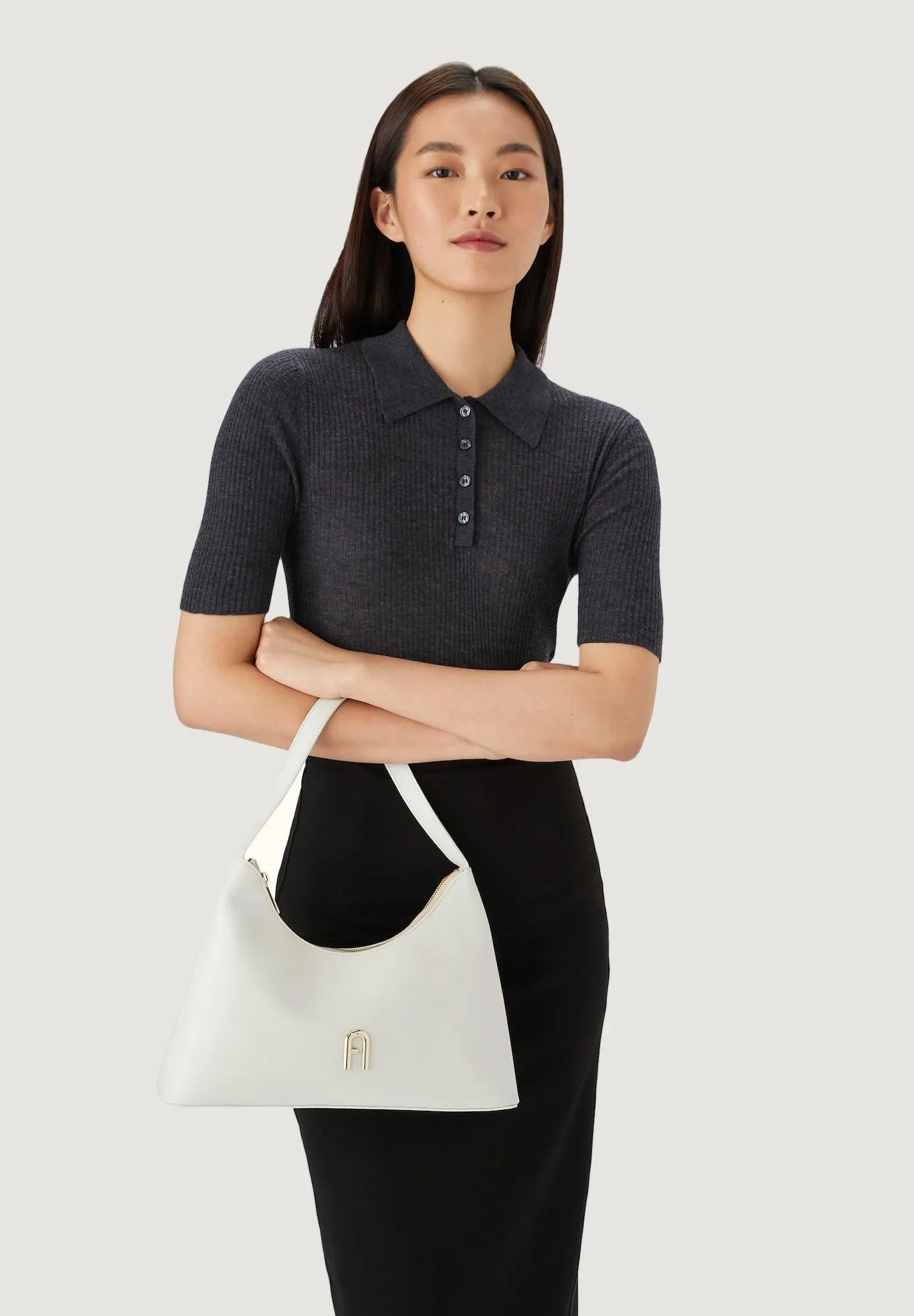 Borsa Furla DIAMANTE Grigio Chiaro