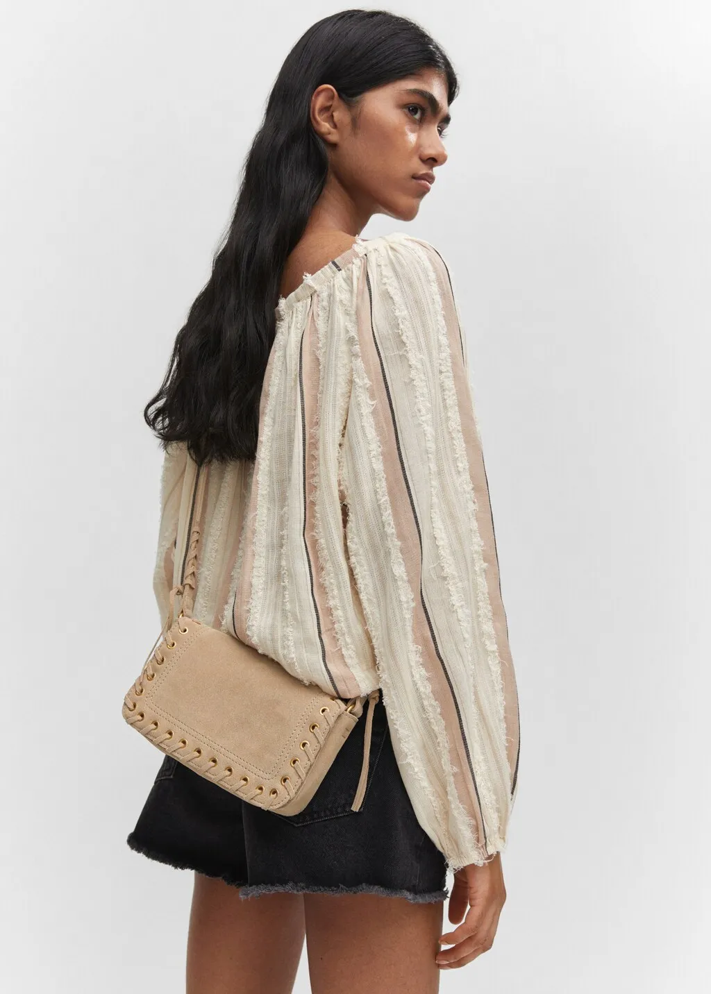 Borsa pelle borchie