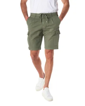BRIGLIA Bermuda tasconi color verde