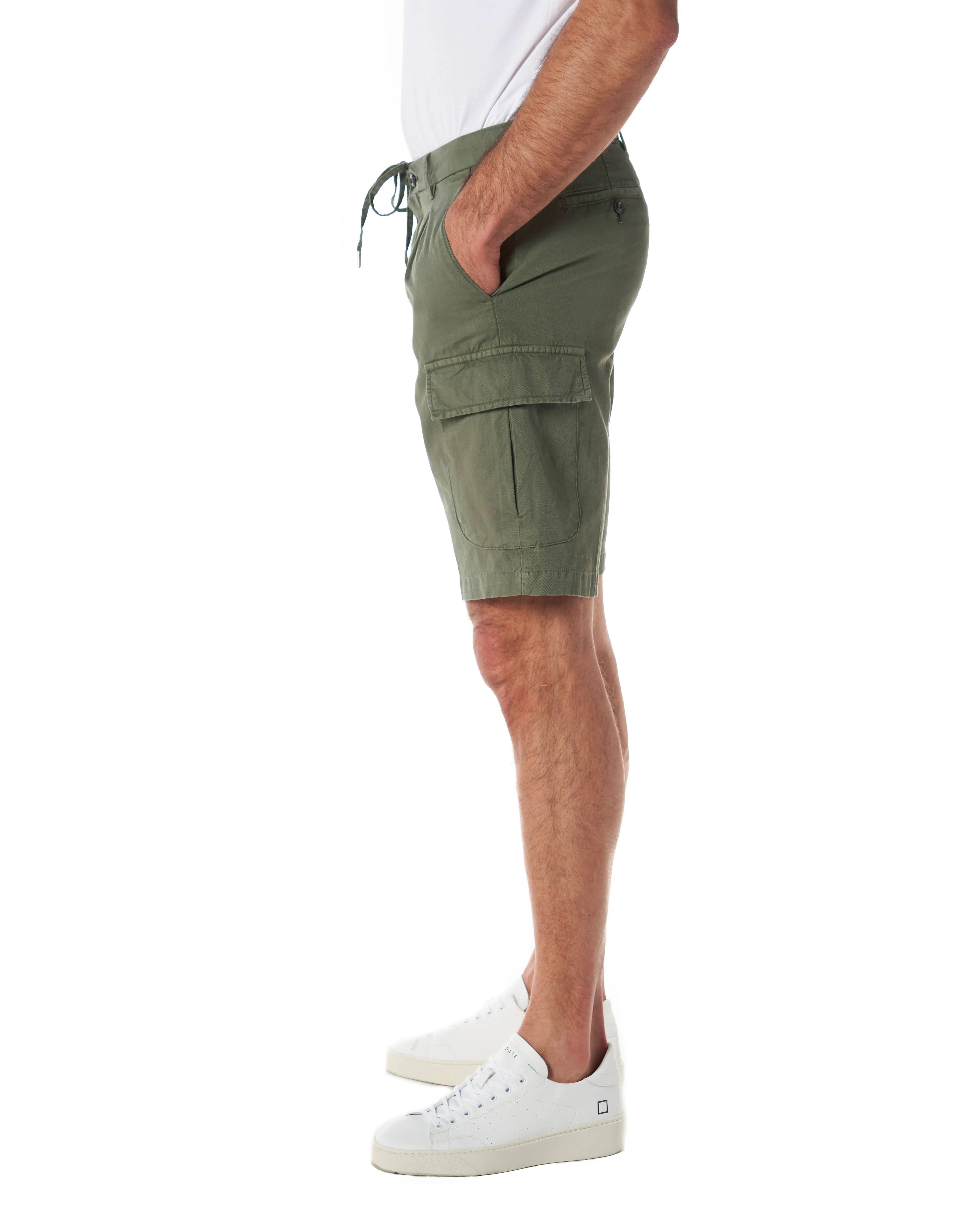 BRIGLIA Bermuda tasconi color verde