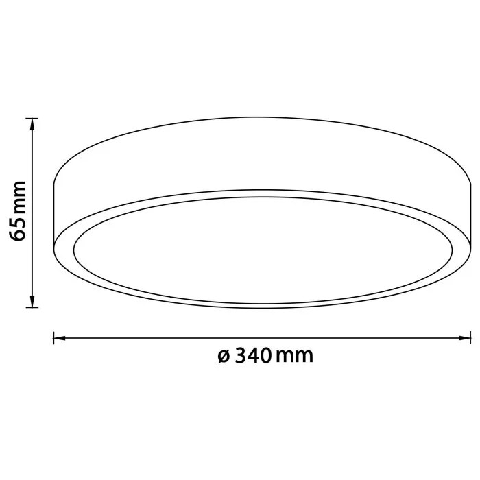 Brilliant Moreen Plafoniera LED Bianco, 1-Luce