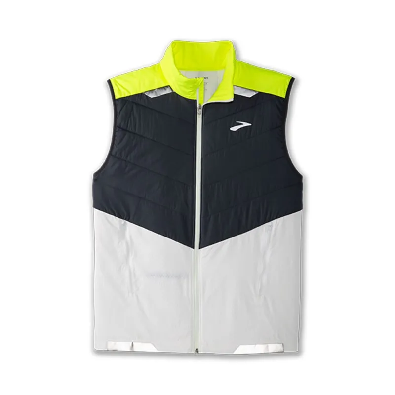 Brooks Gilet Running Run Visible Insulated Bianco Uomo