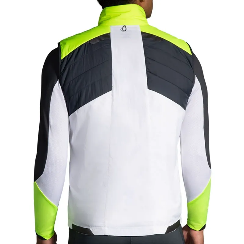 Brooks Gilet Running Run Visible Insulated Bianco Uomo